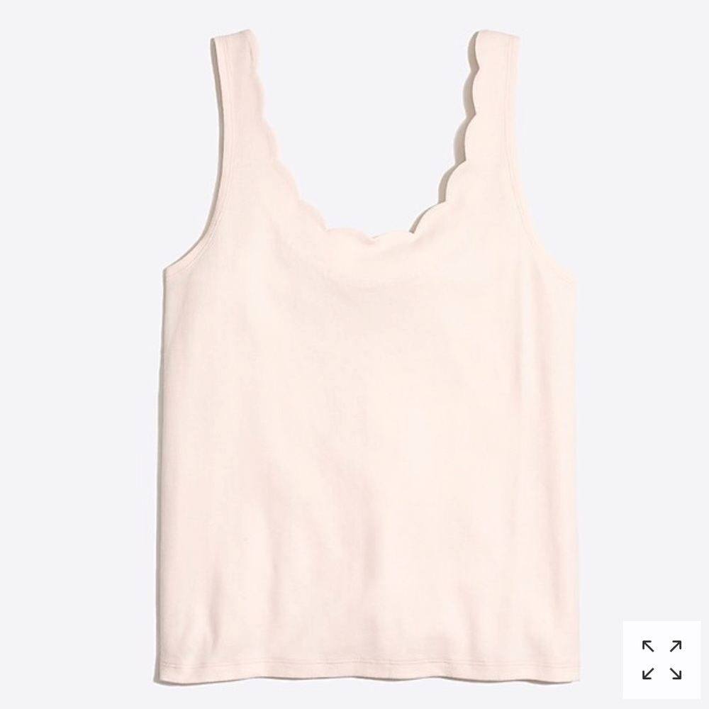 J Crew Tank Scalloped